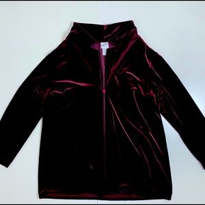 Velvet Blouse burgundy